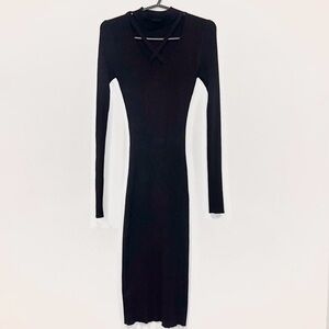 Derek Heart Black Long Sleeve‎ Bodycon Dress Size Medium